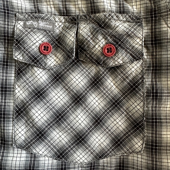 Lrg vintage long-sleeved button-up shirt - "Dark Alley LS Woven" - Medium - grey - Picture 4 of 5